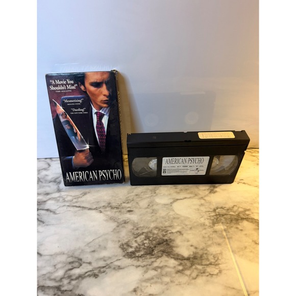 Other - American Psycho VHS Christian Bale Hollywood Video Rental 2000 Thriller R-Rated